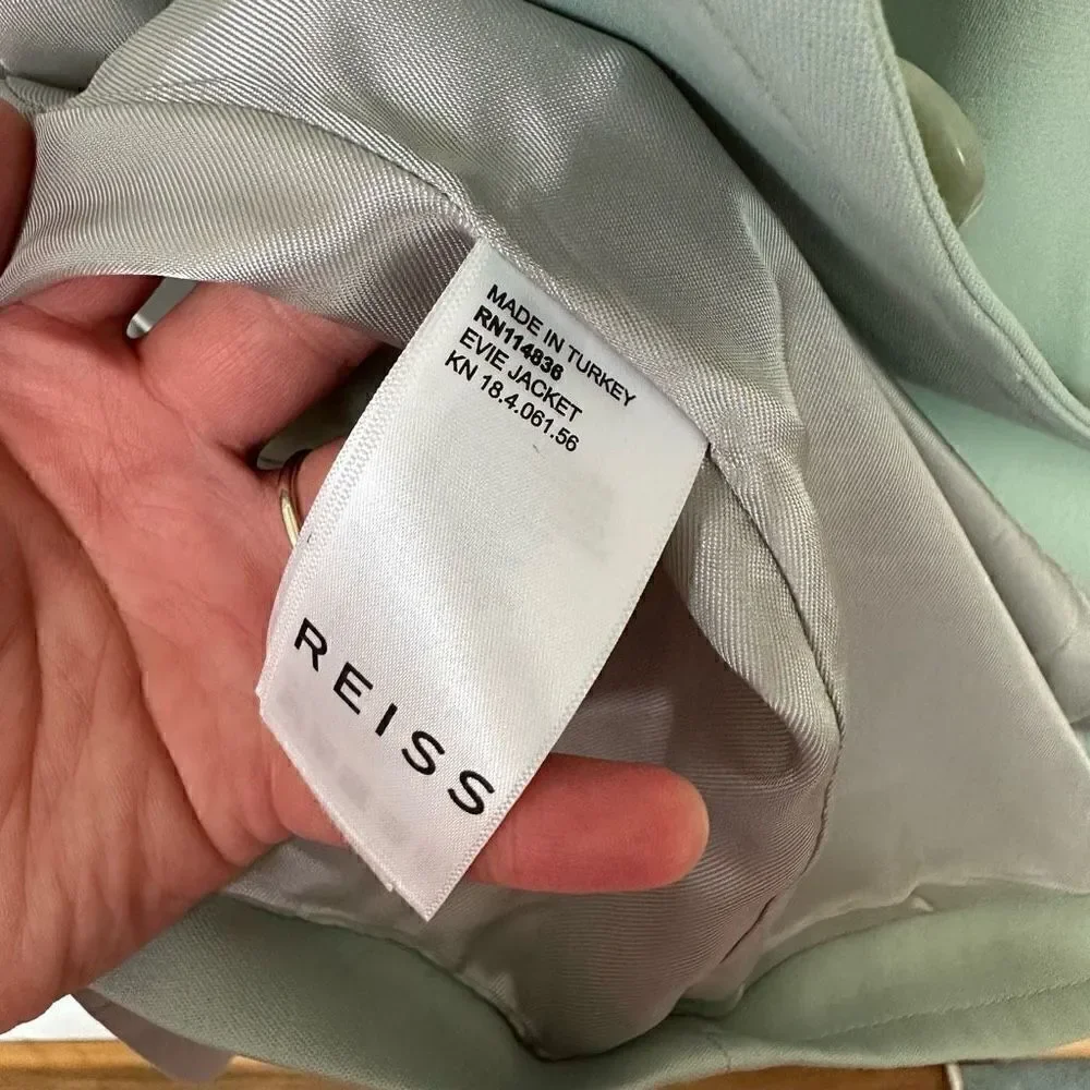 Reiss Women’s Evie Tailored Blazer in Aqua
